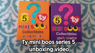 Ty Mini Boos Series 5 Unboxing