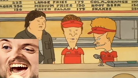 Forsen reacts to Beavis and Butt-head: Burger World attempted robbery