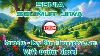 Download Lagu Sonia - Selimut Jiwa [Karaoke - Key Bbm (Transpose Am) - Guitar Chord] MP3