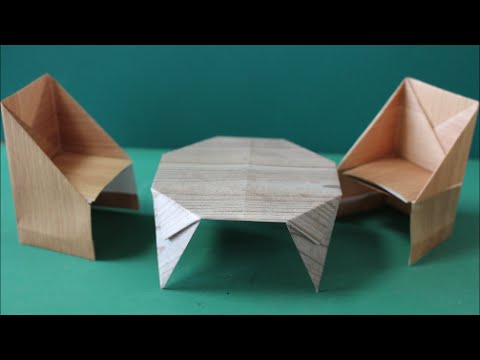ダイニング椅子 折り紙 Dining Chair Origami Youtube