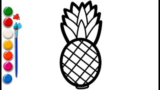 "How to Draw a Funny Summer Pineapple – Easy for Kids!" How To Draw A Funny Summer Pineapple