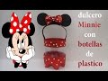 Dulcero de Minnie Mouse con foamy y botellas de plástico