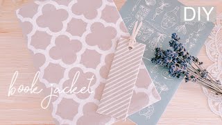 【DIY】読書の秋♡縫わないブックカバー＆しおりの作り方/ book jacket＆bookmark