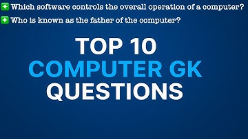 10 Important Computer MCQs You Must Know | COMPUTER DATA INFO