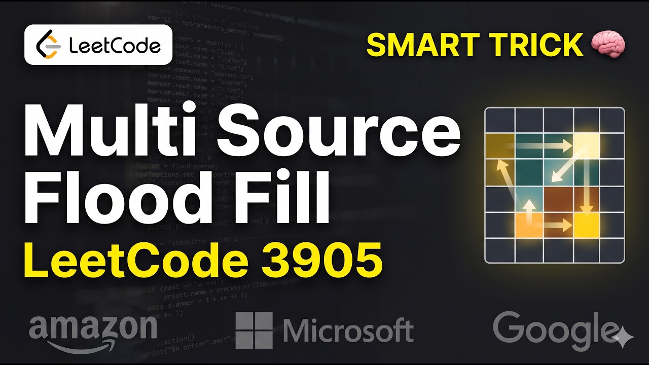 LeetCode 3905 | Multi Source Flood Fill 🔥 BFS Intuition + Java Code ...