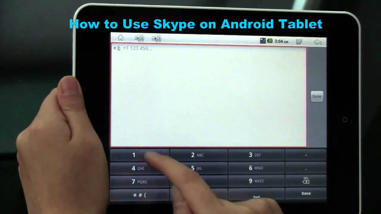 how to use skype on android