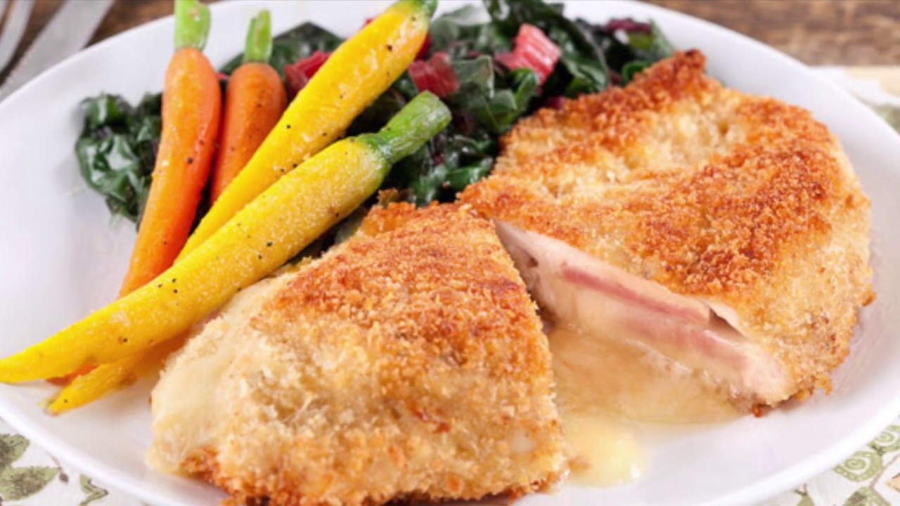 CHICKEN CORDON BLEU with CREAMY WINE SAUCE YouTube