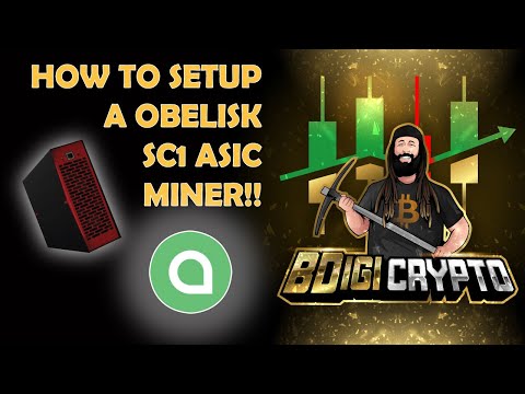 HOW TO Setup a Obelisk SC1 Dual ASIC Cryptocurrency Miner!!