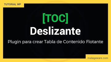 ☑️Cómo crear una Tabla de Contenido Deslizante en WordPress