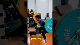 Squat 95.kg 🤔#Squat #hardworkout #trindingsong #gymmotivation #gymlovers #gymboy