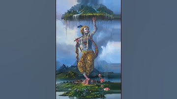 when little krishna lift govardhan parvat || #shorts#littlekrishna#goverdhan#mountain#hinduism