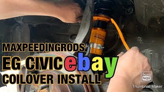 INSTALLING MAXPEEDINGRODS COILOVERS TO AN EG CIVIC BUDGET TRACK CAR