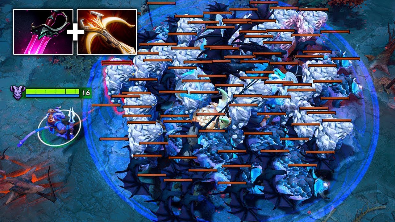 Невероятный урон Рики, 54 убийства, Кханда + Дедал, выстрел с одного удара, Dota 2