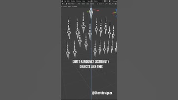 "Don’t randomly distribute objects like this In Blender " #Bleneder