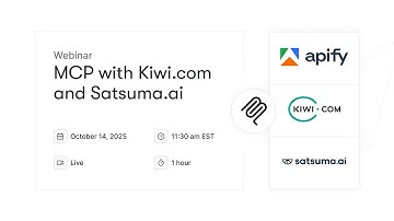Building AI agents with Apify, Kiwi, Satsuma, and n8n