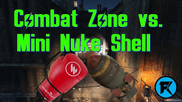 Fallout 4 | Beating Up The Combat Zone with a Mini Nuke Shell
