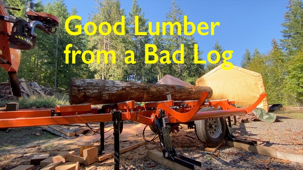 Portable Sawmill WoodMizer LT35 Hydraulic Old Fir YouTube