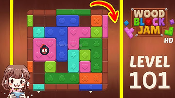 Wood Block Jam Level 101 Solution Walkthrough
