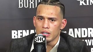 David Benavidez AGRESSIVE CANELO MESSAGE on BALLS TO FIGHT after KNOCKING OUT Andrade