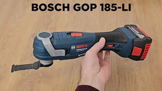 BOSCH GOP 185-LI multi-cutter: REVIEW and Unboxing