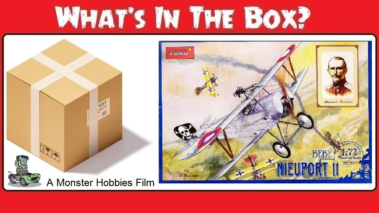 What's In The Box? The 1/72 scale Nieuport 11 Bebe Plastic Model Kit By