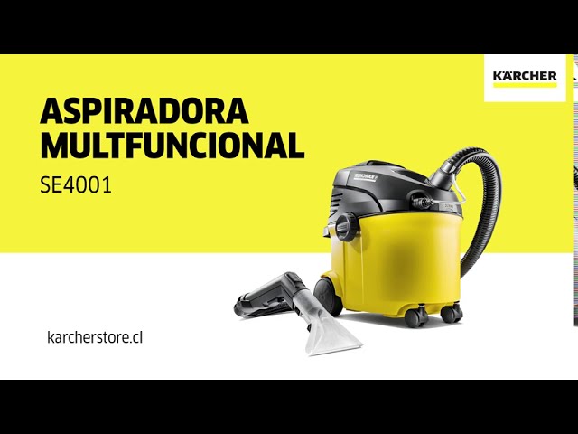 Kärcher SE 4001 - Lava-aspiradora, Limpieza Profunda en Superficies  Textiles Mediante Pulverización + 2.863-306.0 Grieta