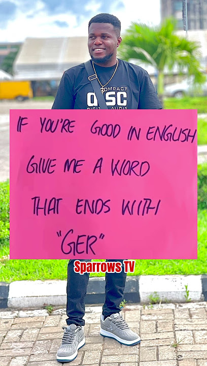 A word that ends with “GER”
