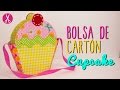 Bolsa de Cartón y Tela - Bolsa en forma Cupcake - Sin Coser - DIY Cartonaje | Catwalk