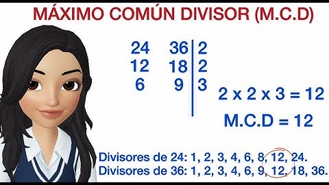Máximo Común Divisor º (M.C.D)