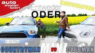 Mini Countryman vs Mini Clubman| Entweder ODER | (Vergleich/Review) auto motor und sport