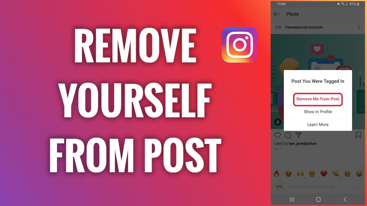 How To Remove Yourself From Instagram Post You Are Tagged In - YouTube