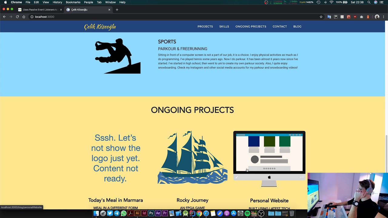 Creating A Personal Website With React - In this tutorial series, you