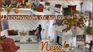 TRANSFORMACIÓN DE SALA🍂🕯️OTOÑO 2023 + Nueva Lámpara Ideas para decorar| Fall Living Room Decor