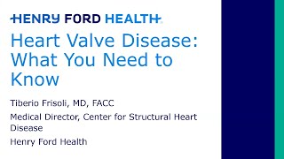 Healthy Living Lecture April 2, 2024: Heart Valve Disease
