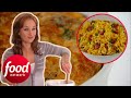 How To Make Chicken & Cheddar Soufflé And Pancetta & Saffron Rice With A Modern Spin | Giada At Home