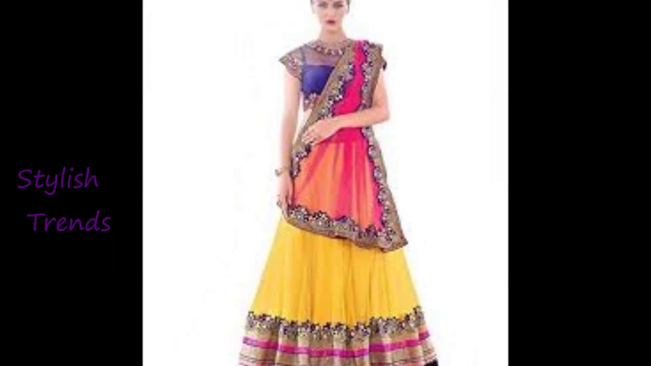 Latest Choli Dupatta Designs North Indian Style Half