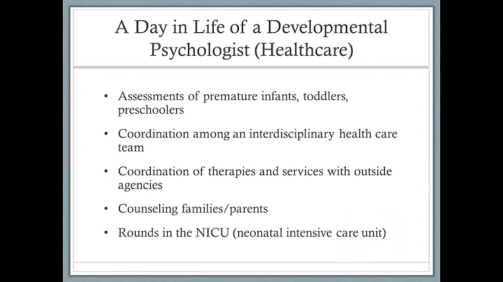 Day in the Life of a Developmental Psychologist: E...