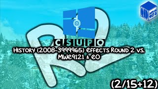 Windows Infinity History (2008-3999965) Effects Round 2 vs. MWE9121 & Everyone (2⁄15+12)