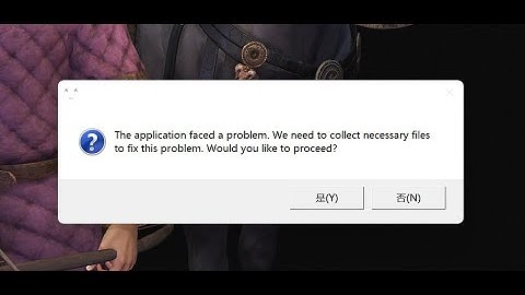 mount & blade 2 crash“the application faced a problem...”