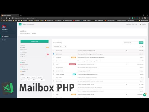 Create Mailbox in dashboard PHP system