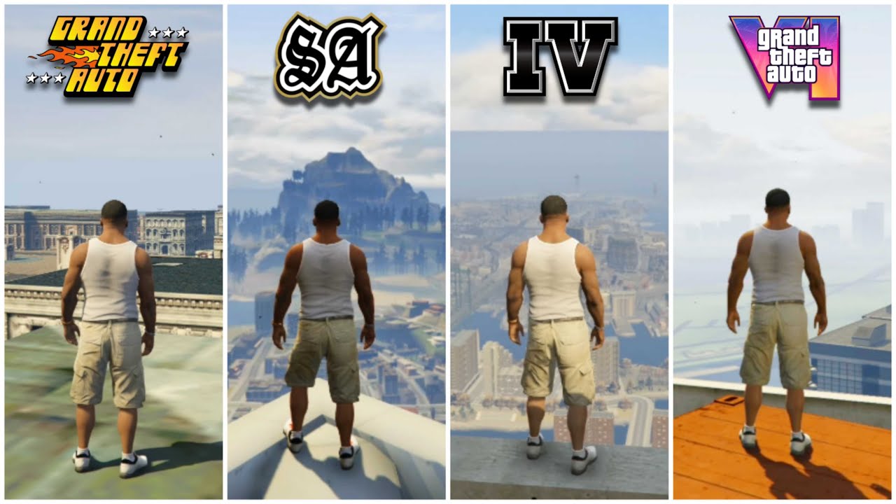 FRANKLIN JUMPS FROM HIGHEST POINTS IN ALL GTA MAPS