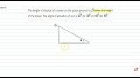 If the height of a vertical pole is `sqrt(3)` times the length of its shadow on the ground, the...