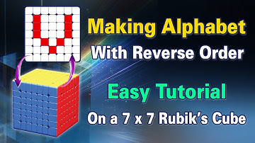 Making Alphabet V in Rubik