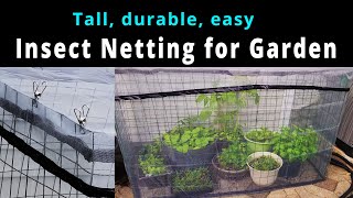 Insect Netting for garden - DIY Reusable, easy to store, customizable