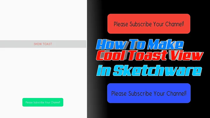 How To Make Cool Toast Massage | Set Text Color | Background Color | Stroke Color in Sketchware