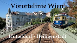 🇦🇹 Führerstandsmitfahrt Vorortelinie Wien | Hütteldorf - Heiligenstadt | Cab Ride | 4042.01
