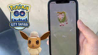 ¡CAPTURO a SKIDDO SHINY, RELICANTH y EEVEE con GORRO en CITY SAFARI BARCELONA de Pokémon GO