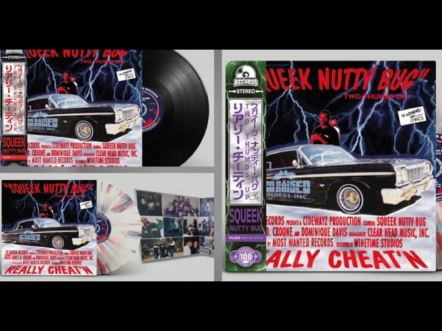 SQUEEK NUTTY BUG 再発盤 G-RAP G-FUNK LP: SQUEEK NUTTY BUG - REALLY CHEAT'N 1995-2022 REISSUE (Seattle