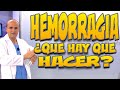 HEMORRAGIA - ¿QUÉ hay que HACER para cortar el sangrado?