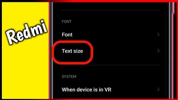 how to set text size in redmi mobile | redmi note 10 pro